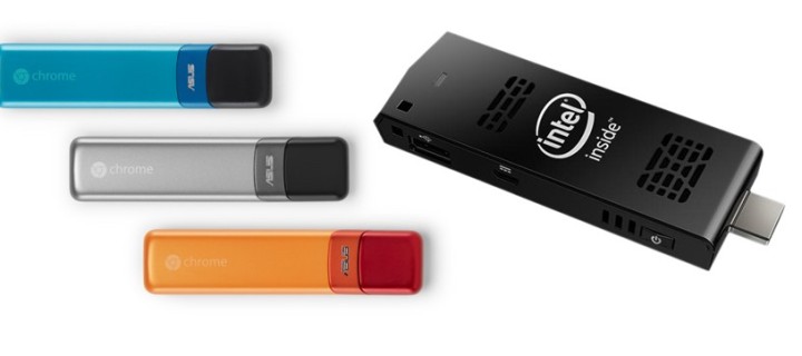 Intel Compute Stick and Asus Chromebit can Turn your HDMI TV into a Computer