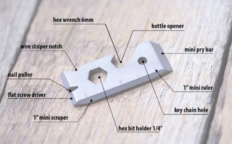 Pinch is the Smallest Titanium Tool with 11 Functions
