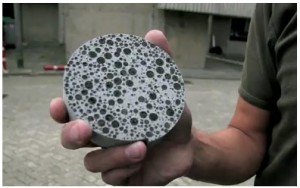 Self Healing Concrete created by Delft University of Technology Researchers.  Photo taken from citg.tudelft.nl