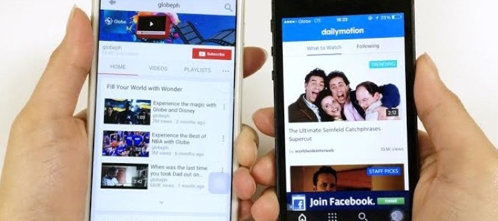 Globe Telecom offers Youtube & Dailymotion Bundle