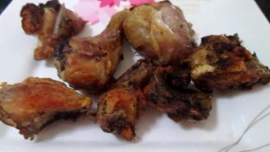 Cooked Chicken through Philips Airfryer